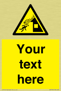 Custom warning roof avalanche